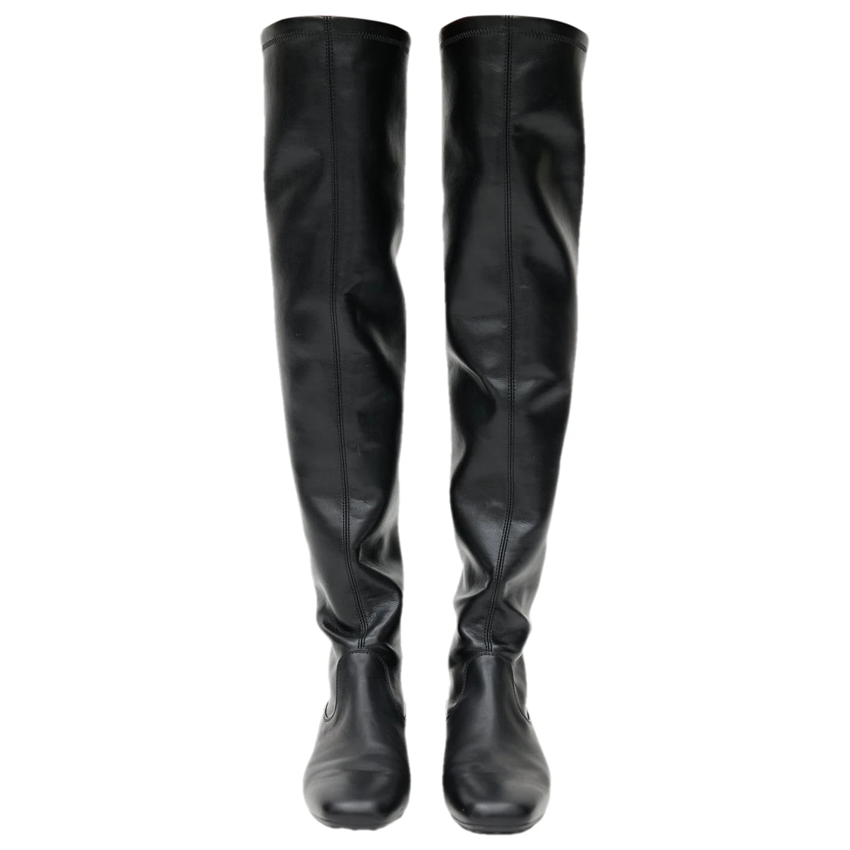 Pre-owned Tod's Leather Wellington Boots In Black