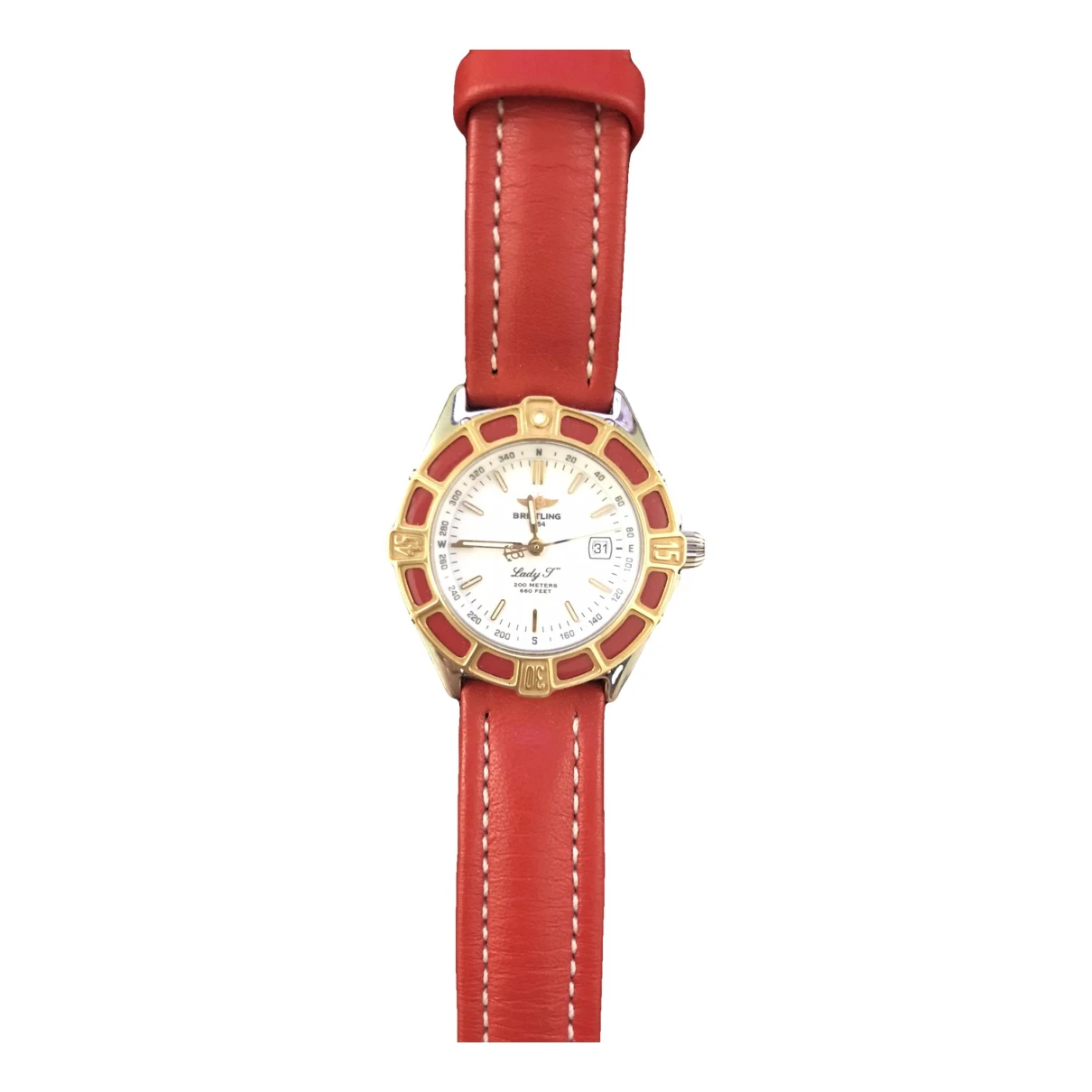 Pre-owned Breitling Watch In Red