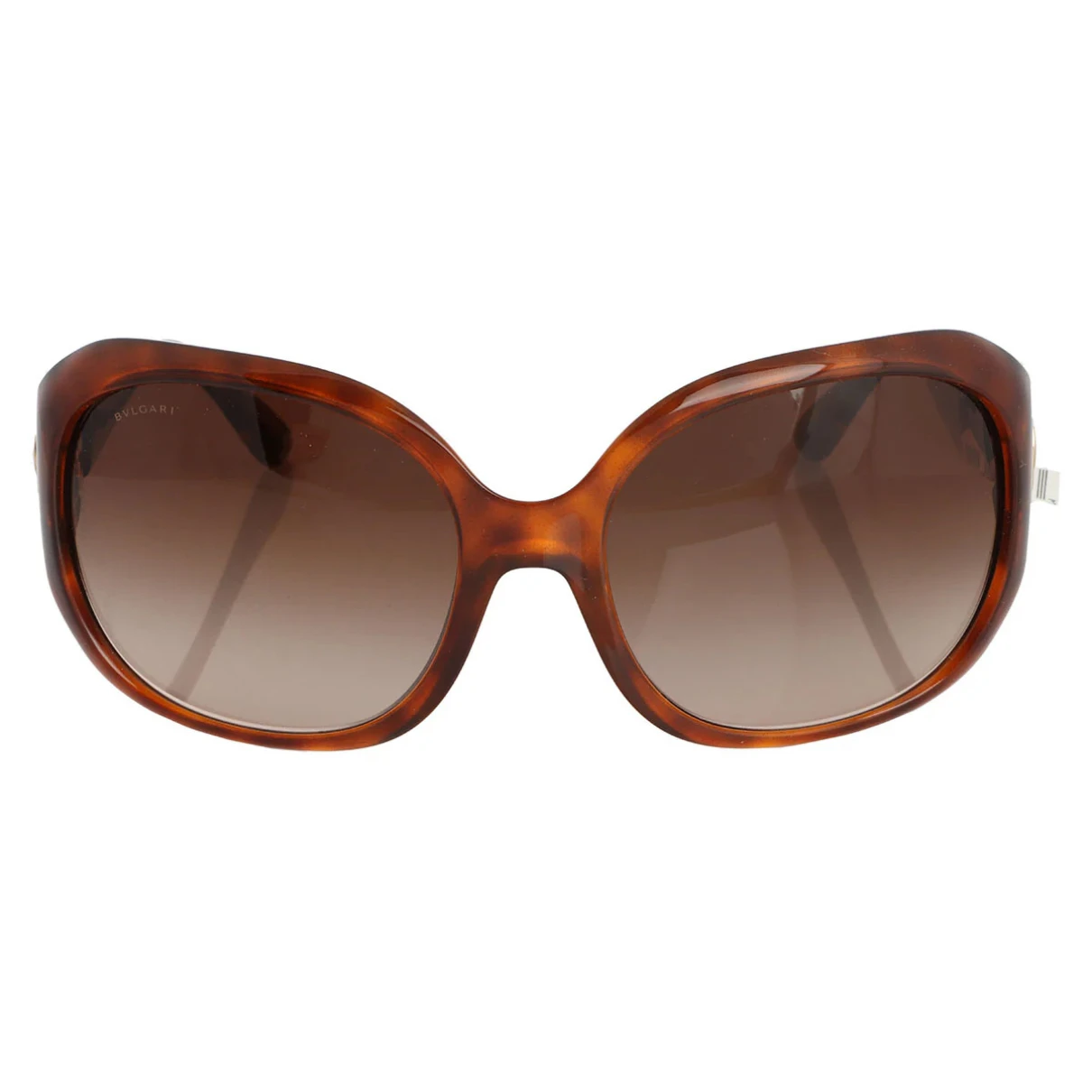 Pre-owned Bvlgari Oversized Sunglasses In Brown