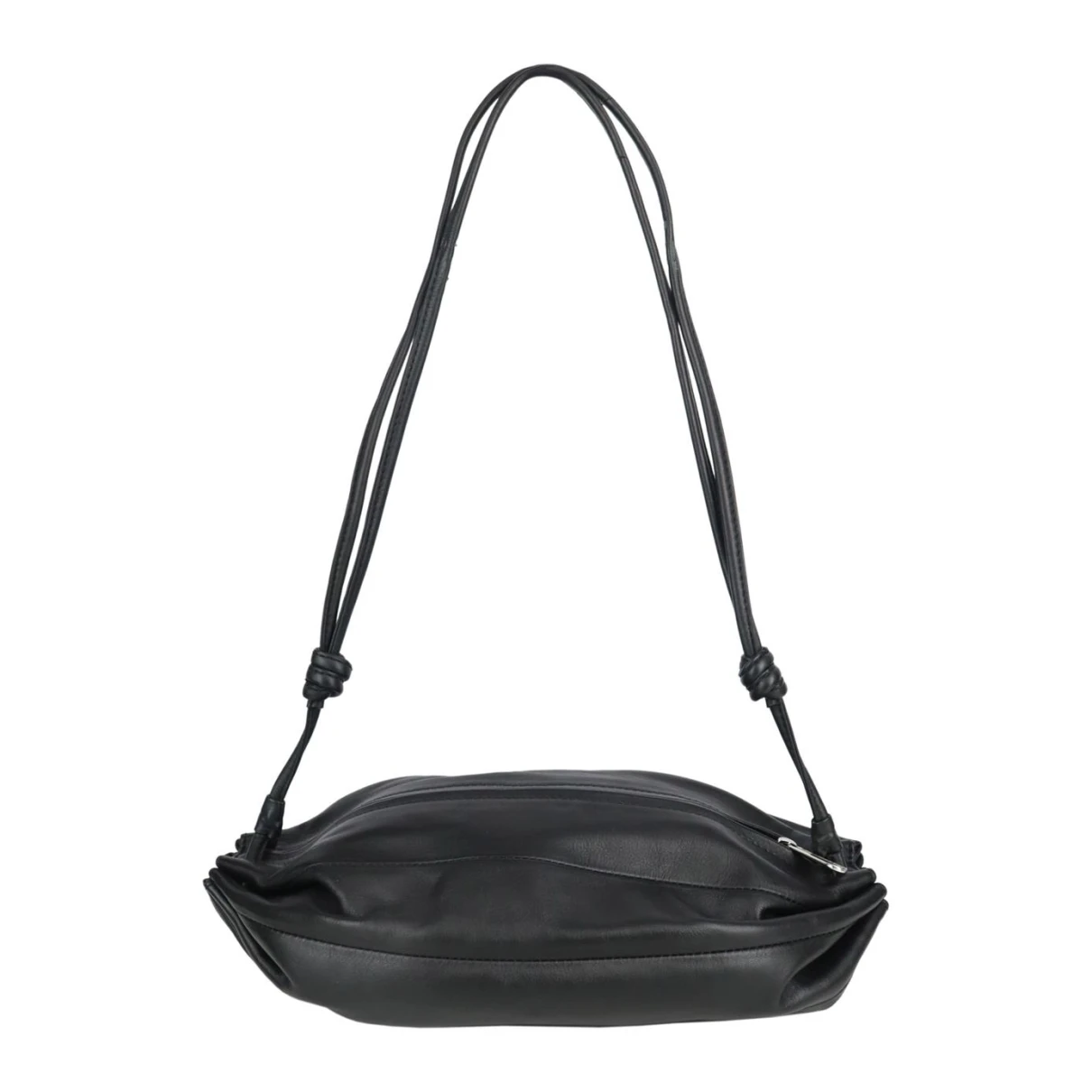 Pre-owned Marimekko Leather Crossbody Bag In Black