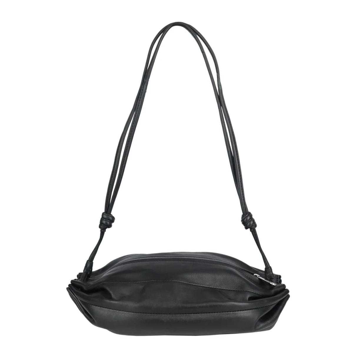 Pre-owned Marimekko Leather Crossbody Bag In Black
