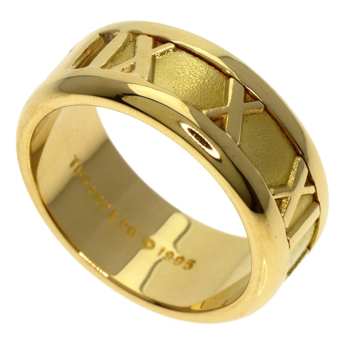jewellery Tiffany & Co rings Atlas for Female Yellow gold 4 US. Used condition