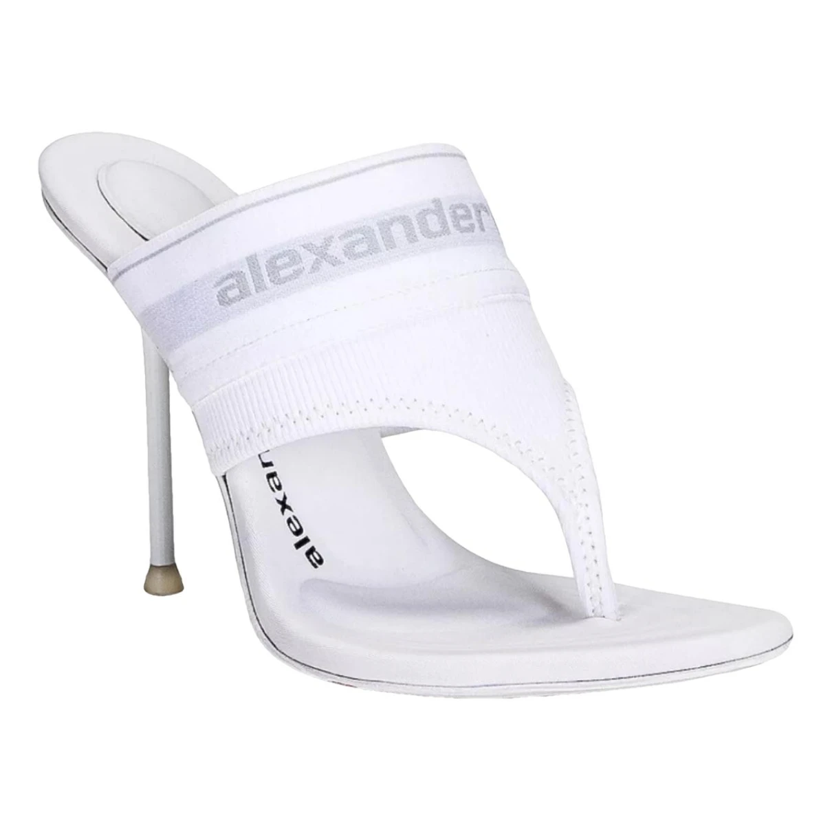 Pre-owned Alexander Wang Cloth Heels In White