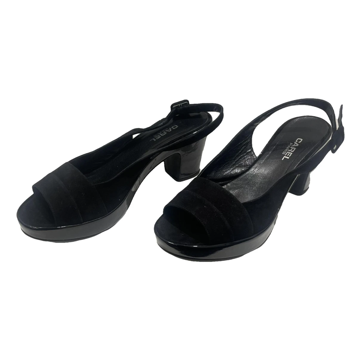 Pre-owned Carel Sandals In Black