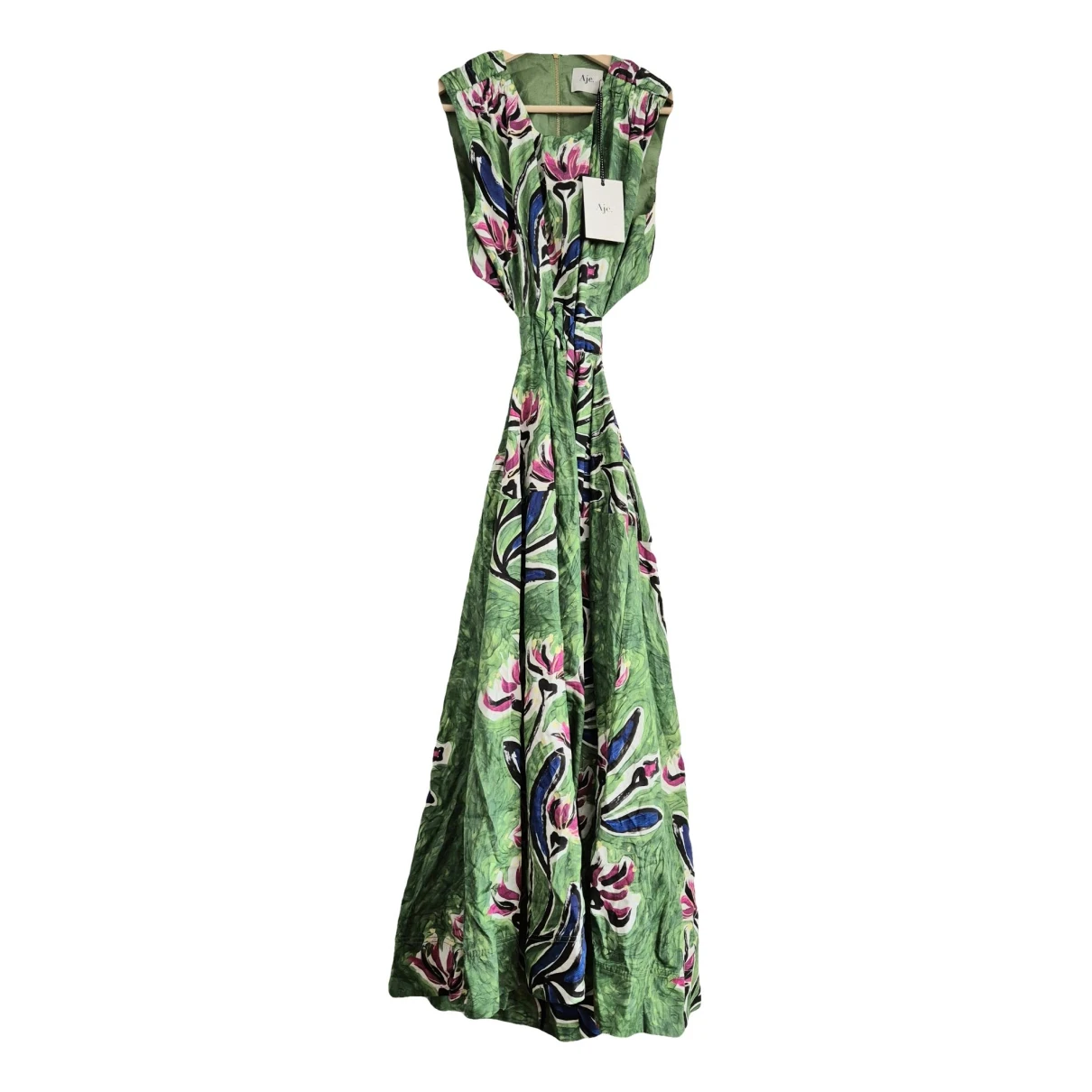Pre-owned Aje Mid-length Dress In Green
