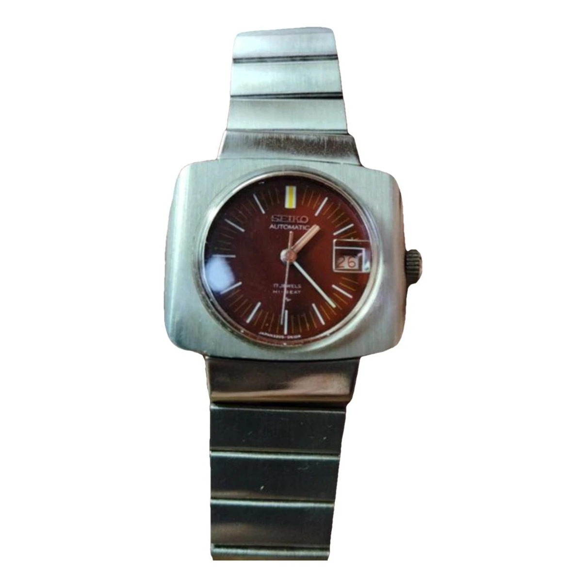 Pre-owned Seiko Watch In Burgundy