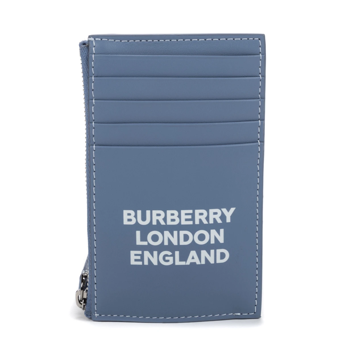 Pre-owned Burberry Leather Wallet In Blue
