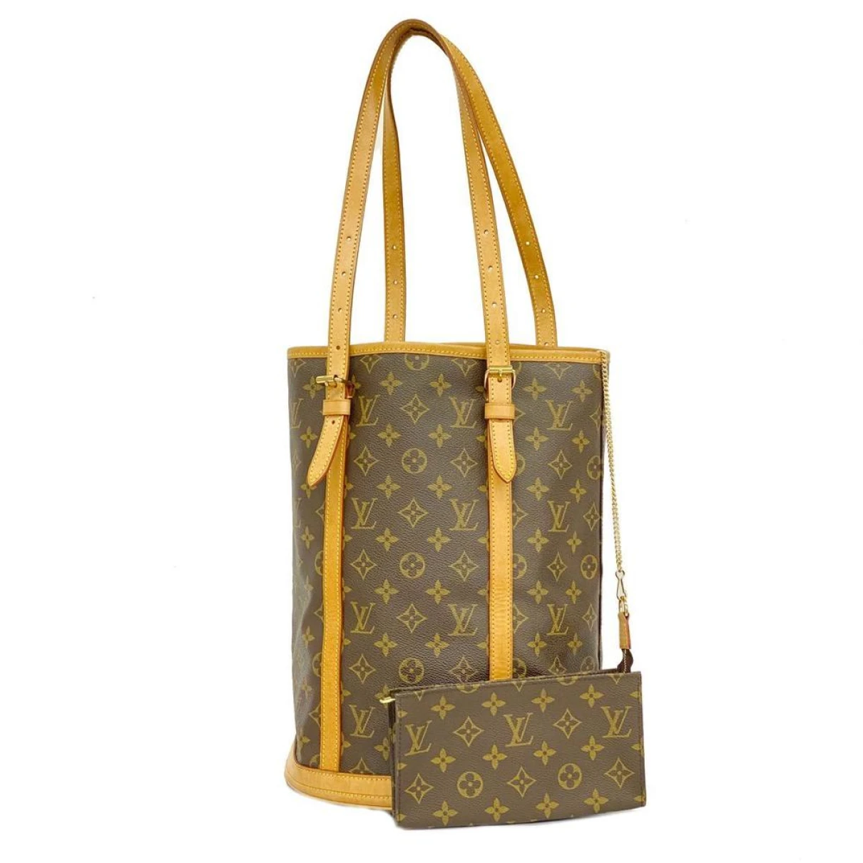 Pre-owned Louis Vuitton Bucket Cloth Tote In Black
