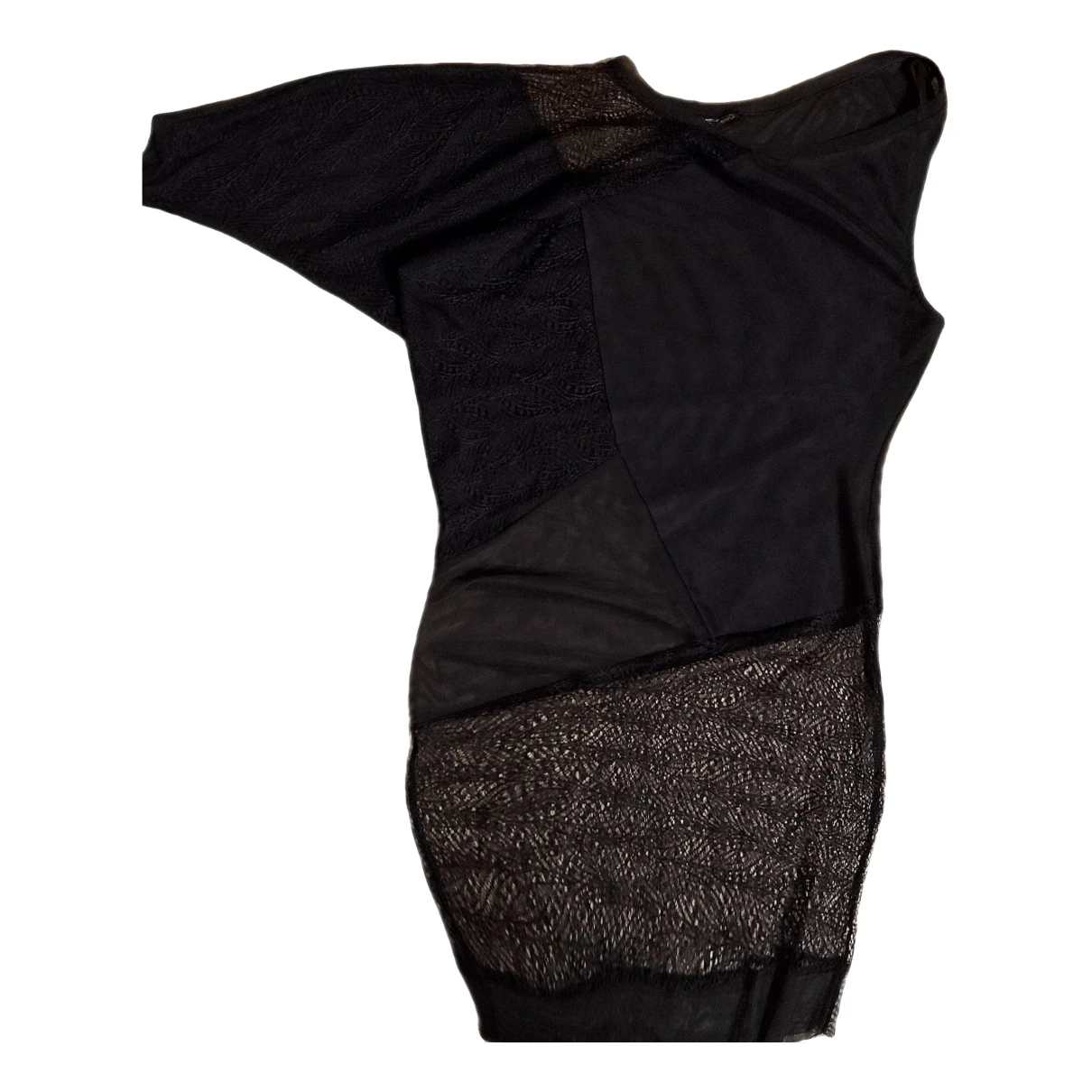 Pre-owned Diane Von Furstenberg Silk Tunic In Black