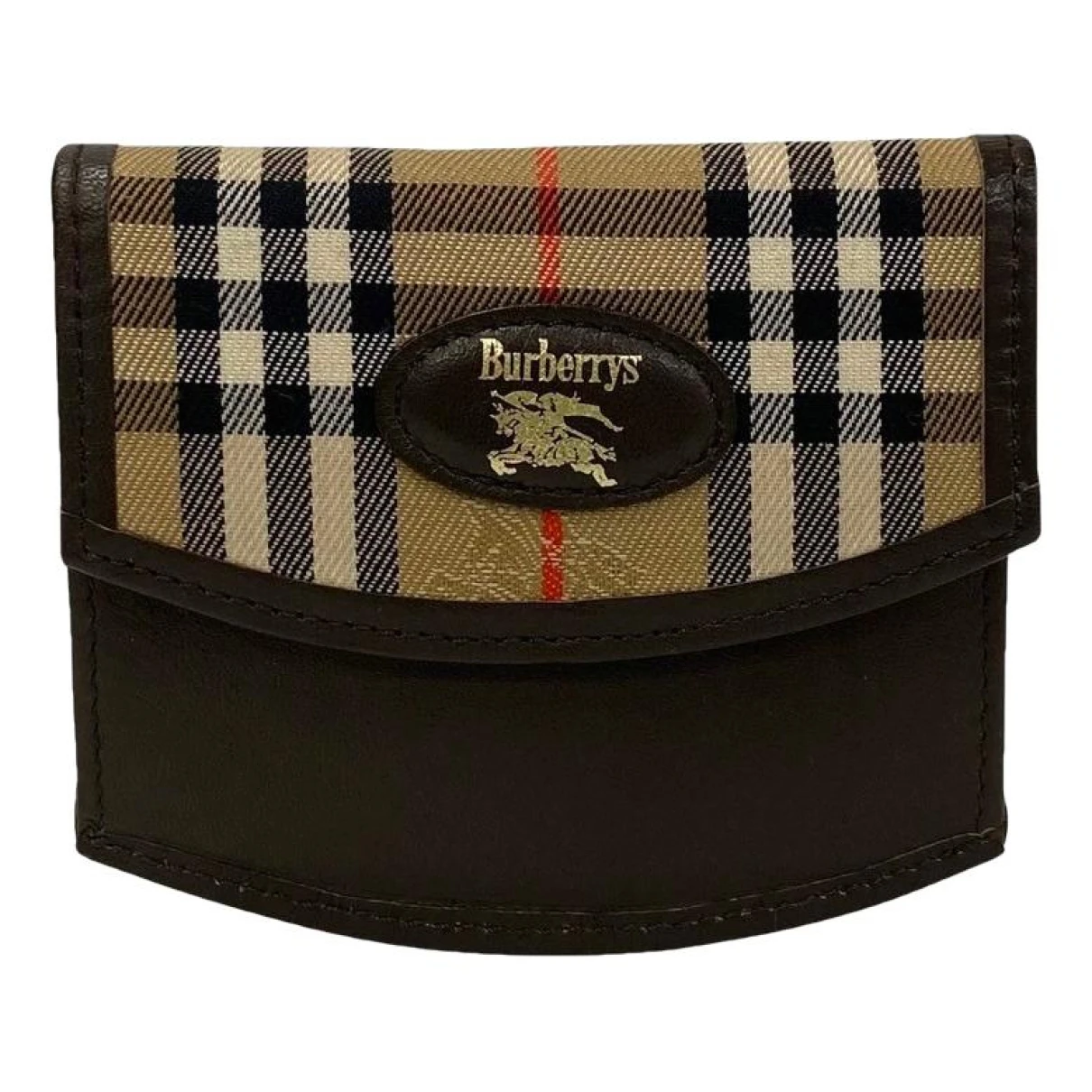 Pre-owned Burberry Leather Wallet In Brown
