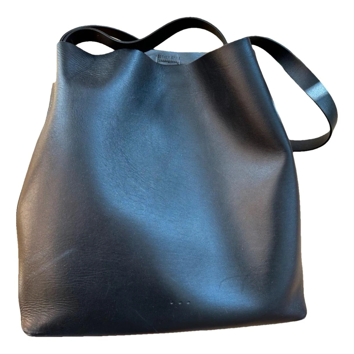 Pre-owned Aesther Ekme Leather Handbag In Black