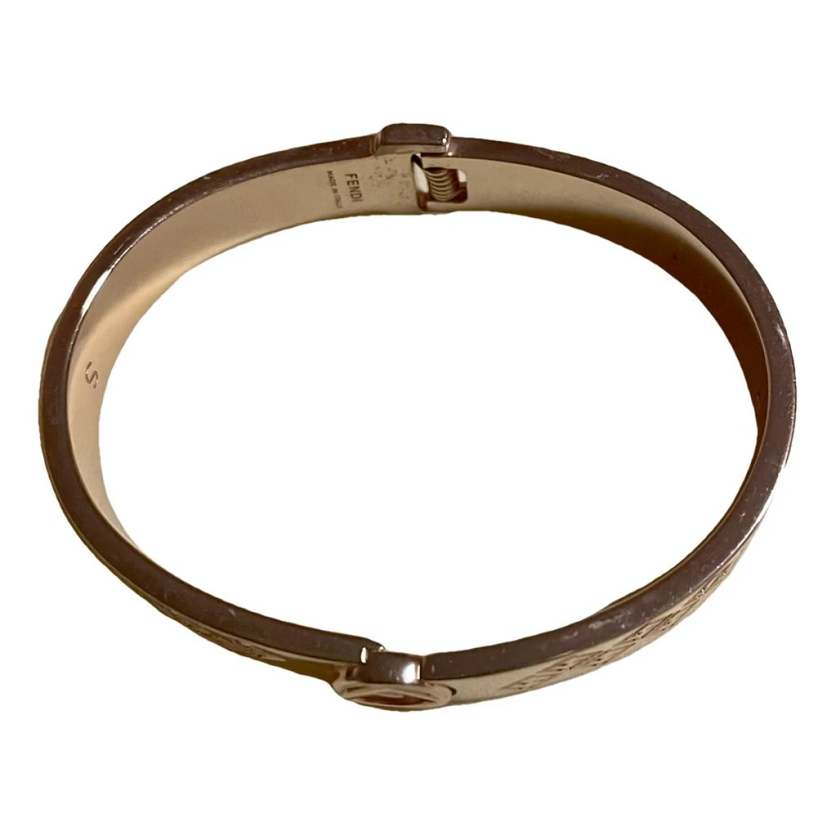 Pre-owned Fendi Ff Bracelet In Gold