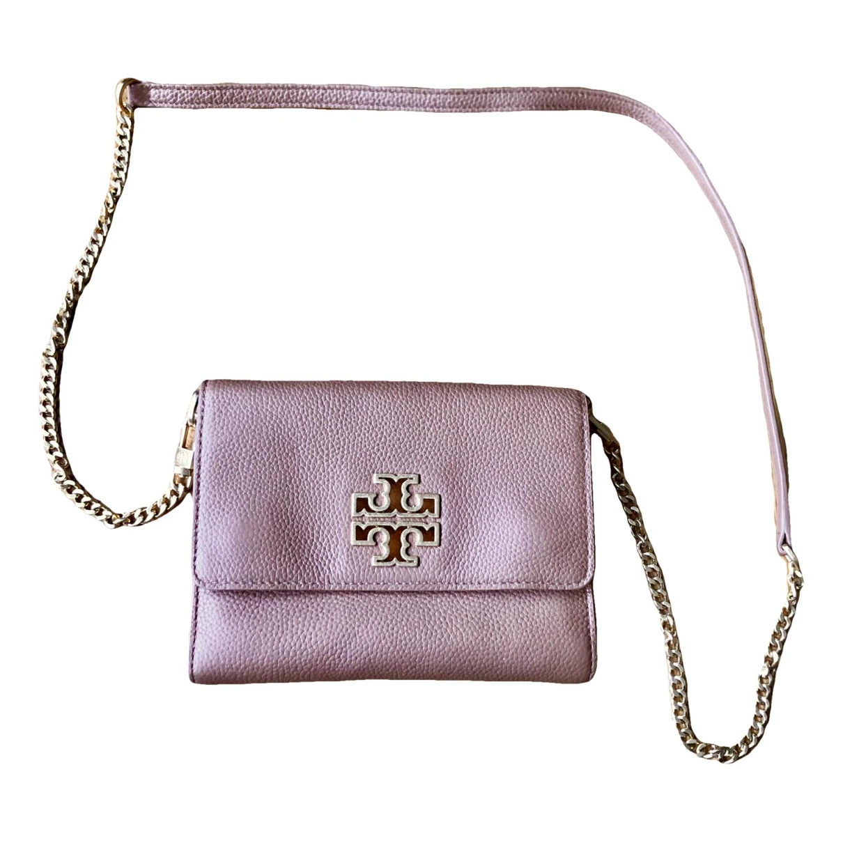 Pre-owned Tory Burch Leather Crossbody Bag In Brown