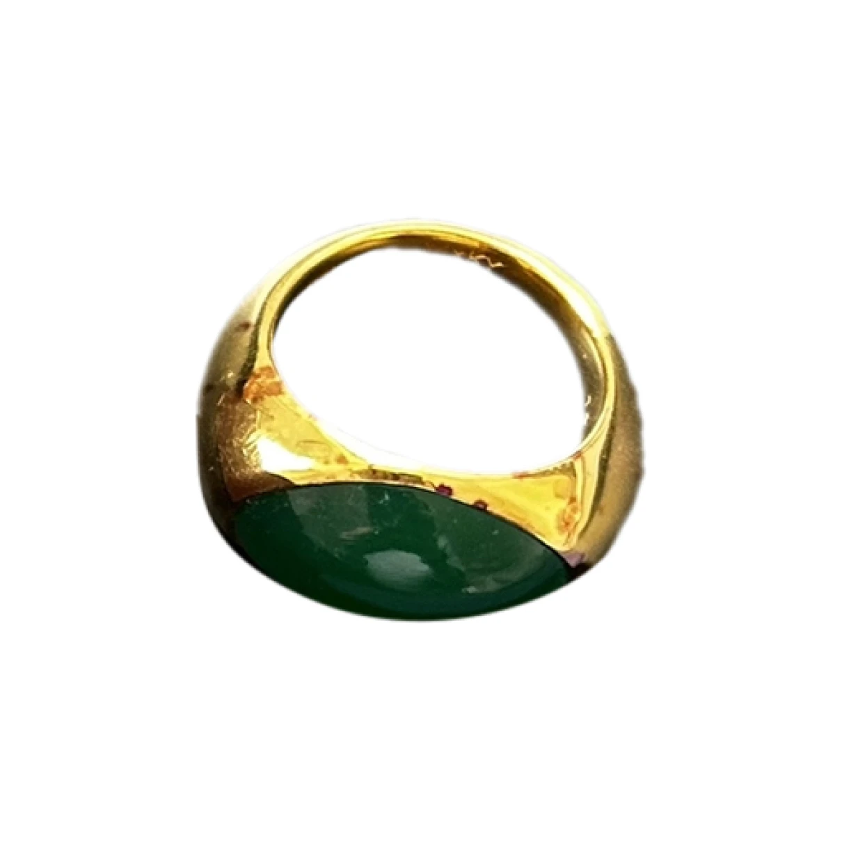 Pre-owned Monica Vinader Silver Gilt Ring In Gold