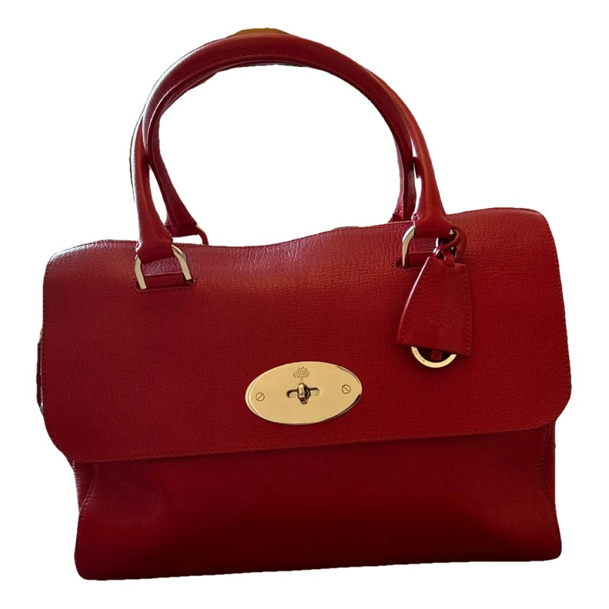Pre-owned Mulberry Del Rey Leather Handbag In Red