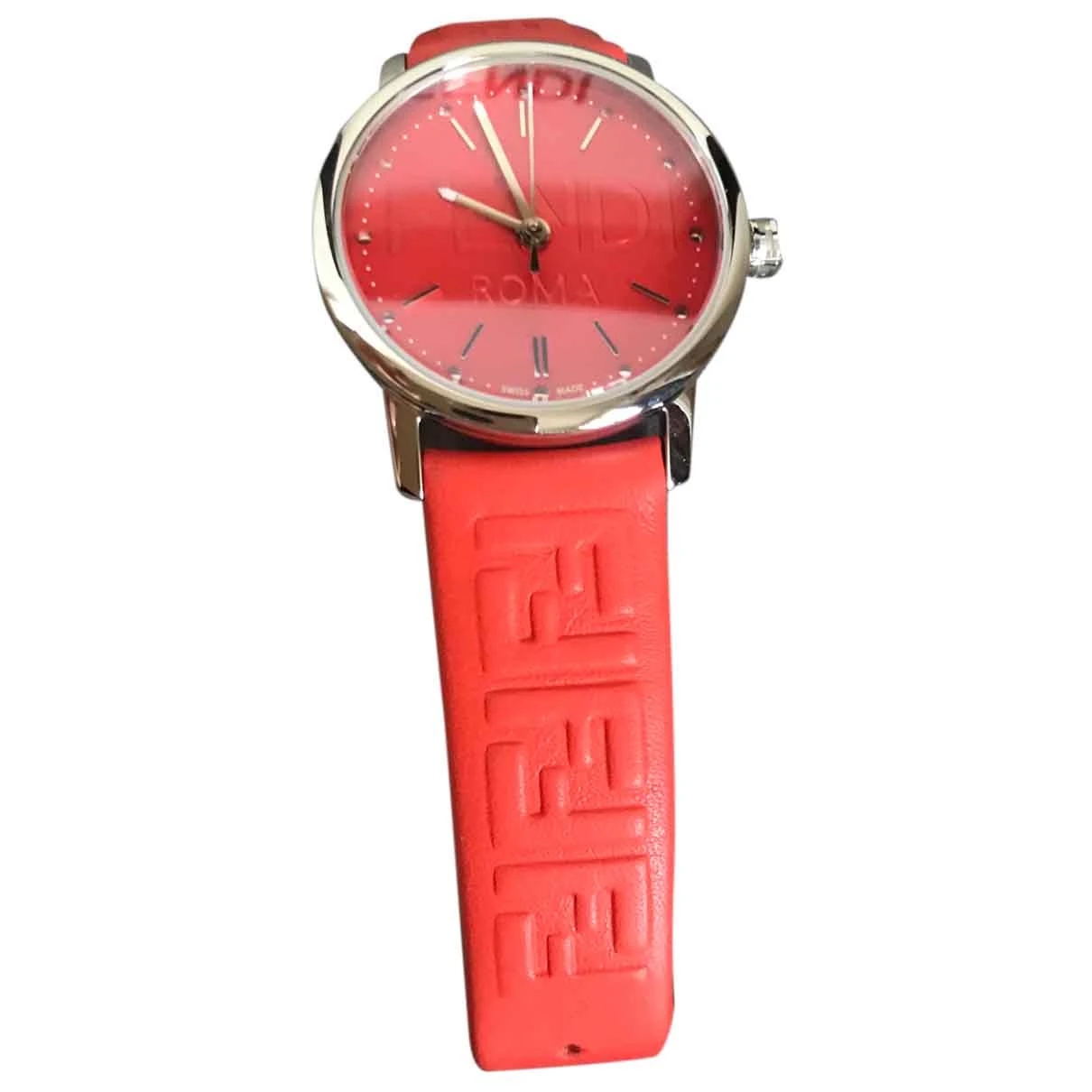 Pre-owned Fendi Watch In Red