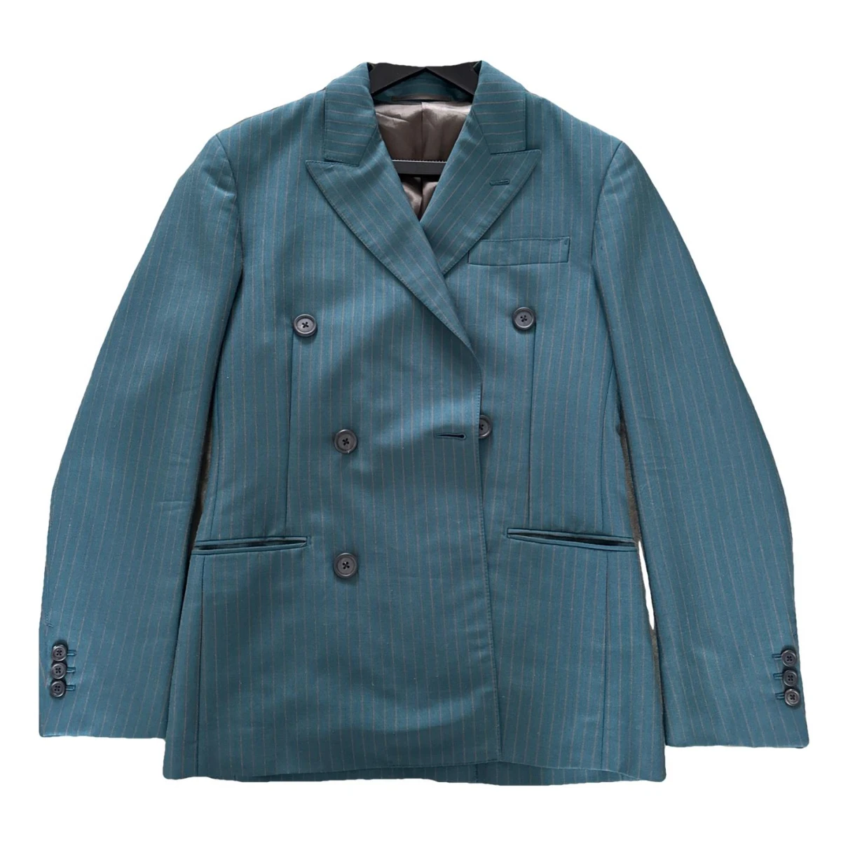 Pre-owned Prada Wool Suit In Blue