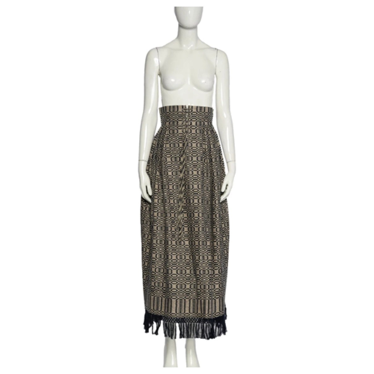 Pre-owned Dior Maxi Skirt In Black