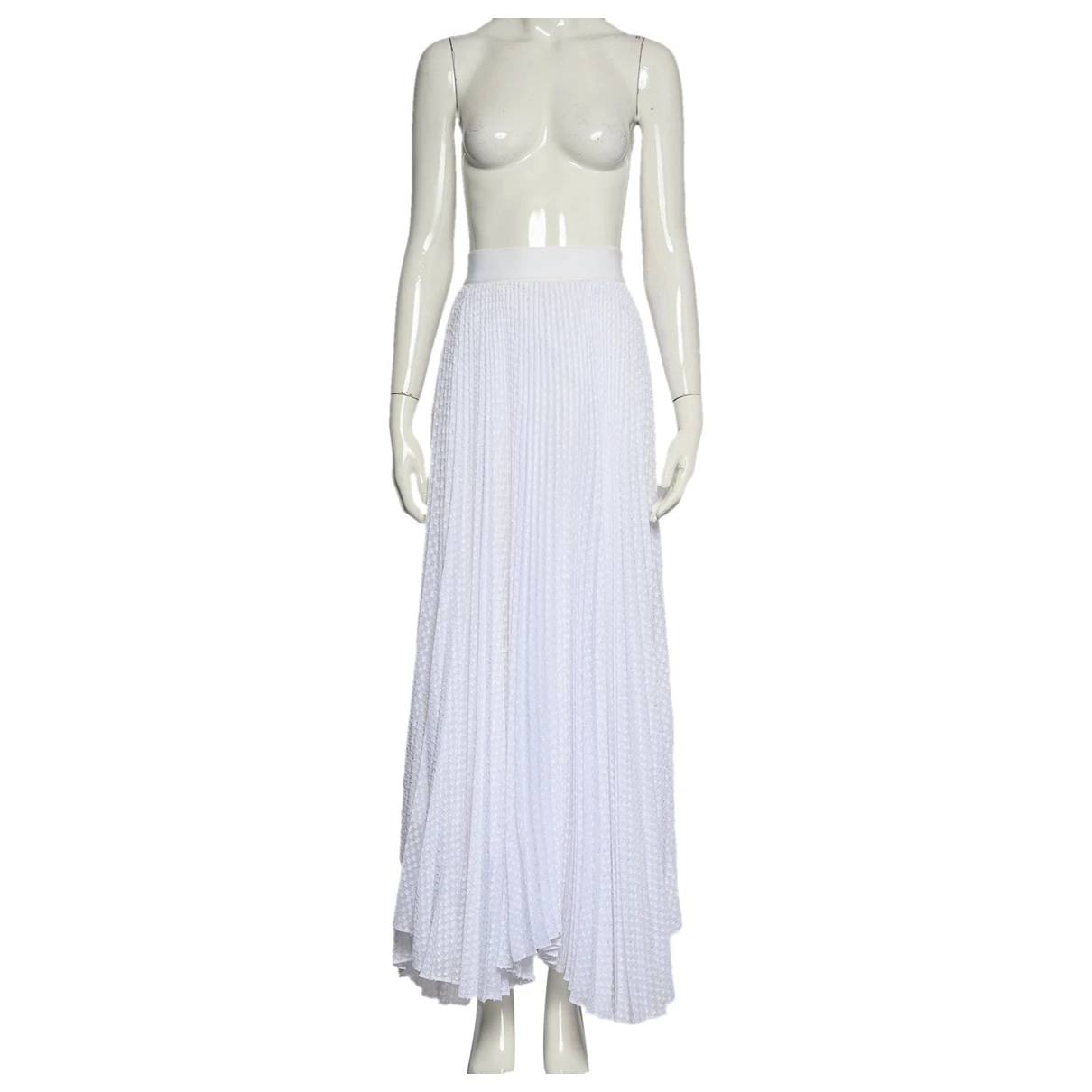 Pre-owned Alice And Olivia Maxi Skirt In White