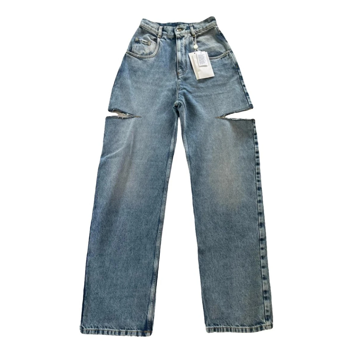 Pre-owned Maison Margiela Straight Jeans In Blue