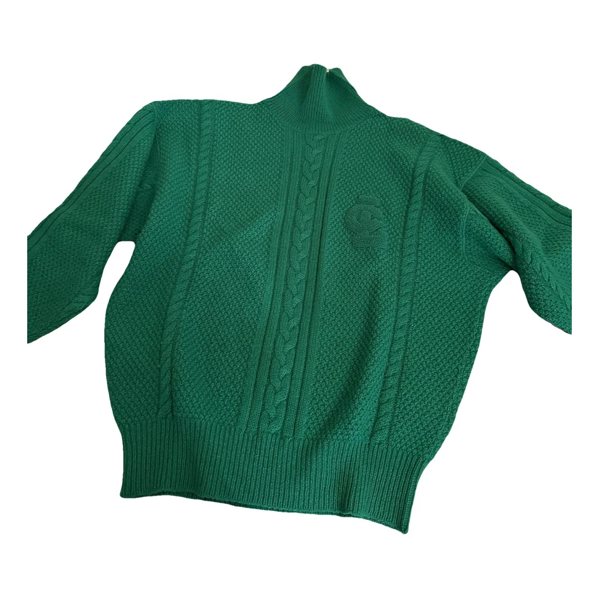 Pre-owned Les Copains Wool Pull In Green