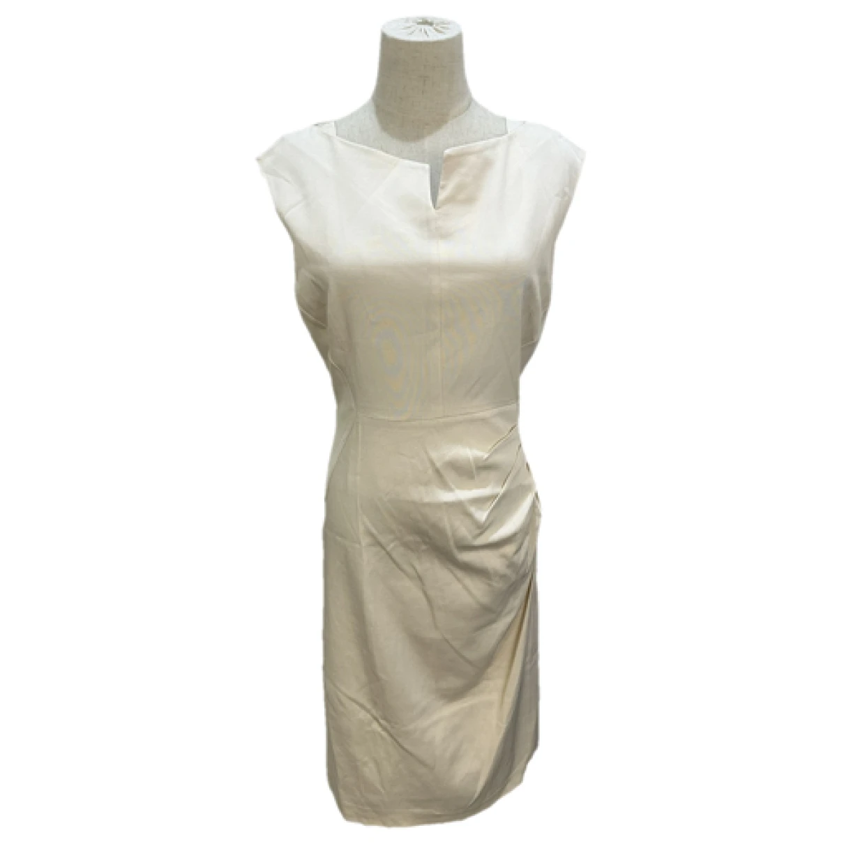 Pre-owned Lk Bennett Mid-length Dress In Beige
