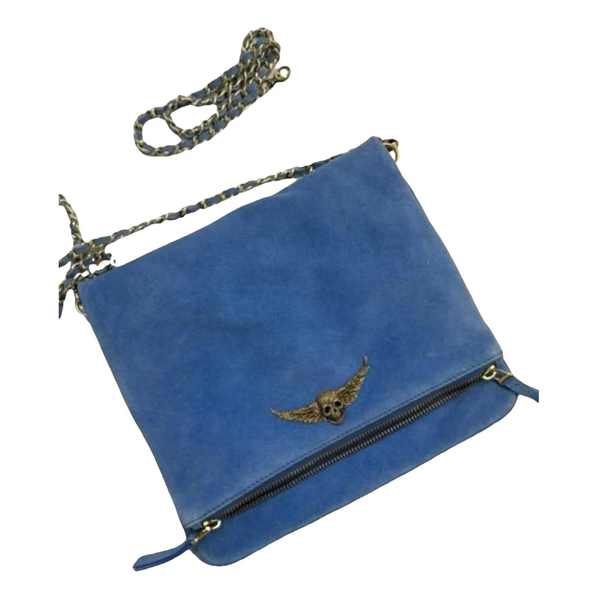 Pre-owned Zadig & Voltaire Rock Crossbody Bag In Blue