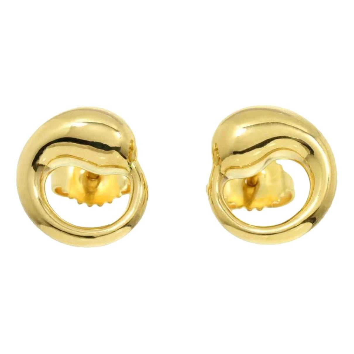 Pre-owned Tiffany & Co Elsa Peretti Yellow Gold Earrings