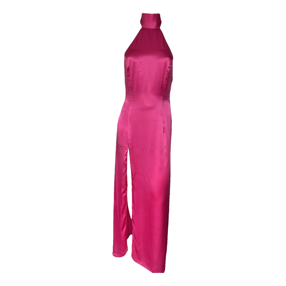 Pre-owned Marciano Silk Maxi Dress In Pink