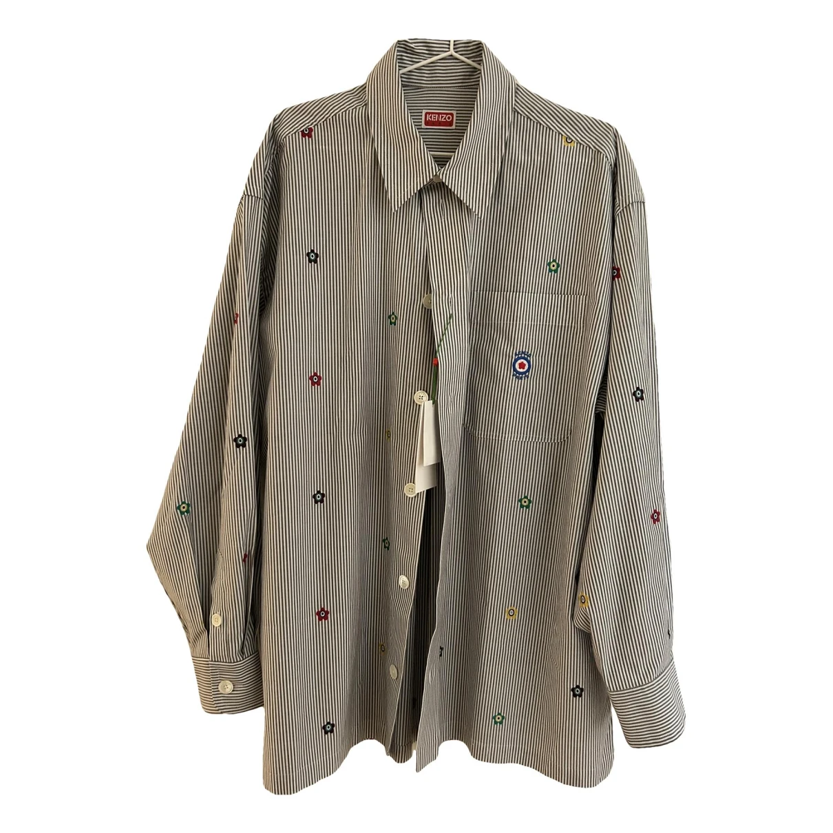 Pre-owned Kenzo Blouse In Grey