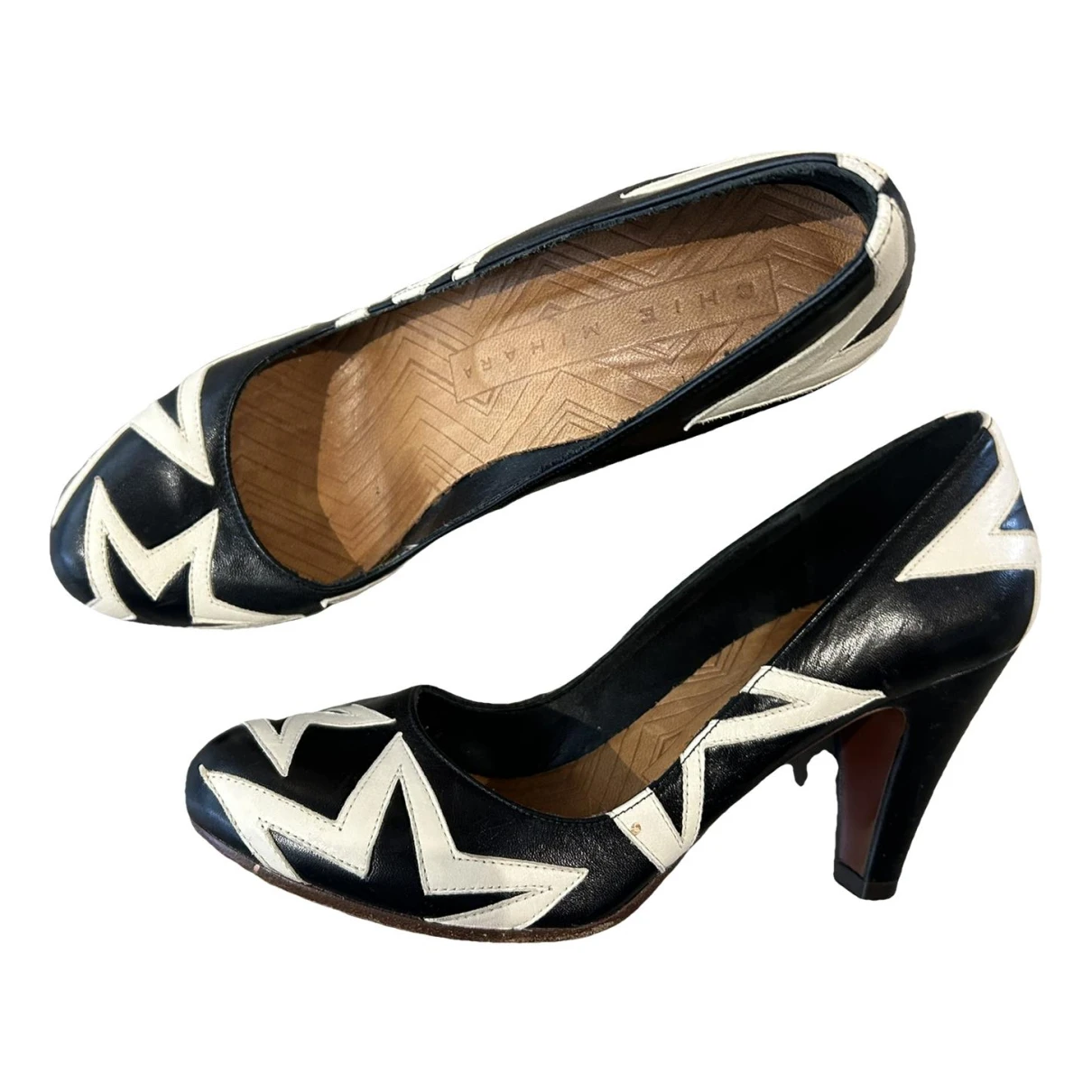 Pre-owned Chie Mihara Leather Heels In Multicolour