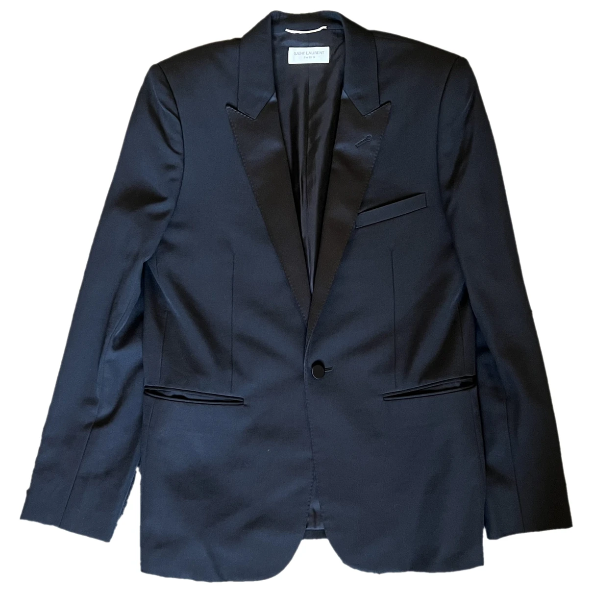 Pre-owned Saint Laurent Wool Suit In Blue