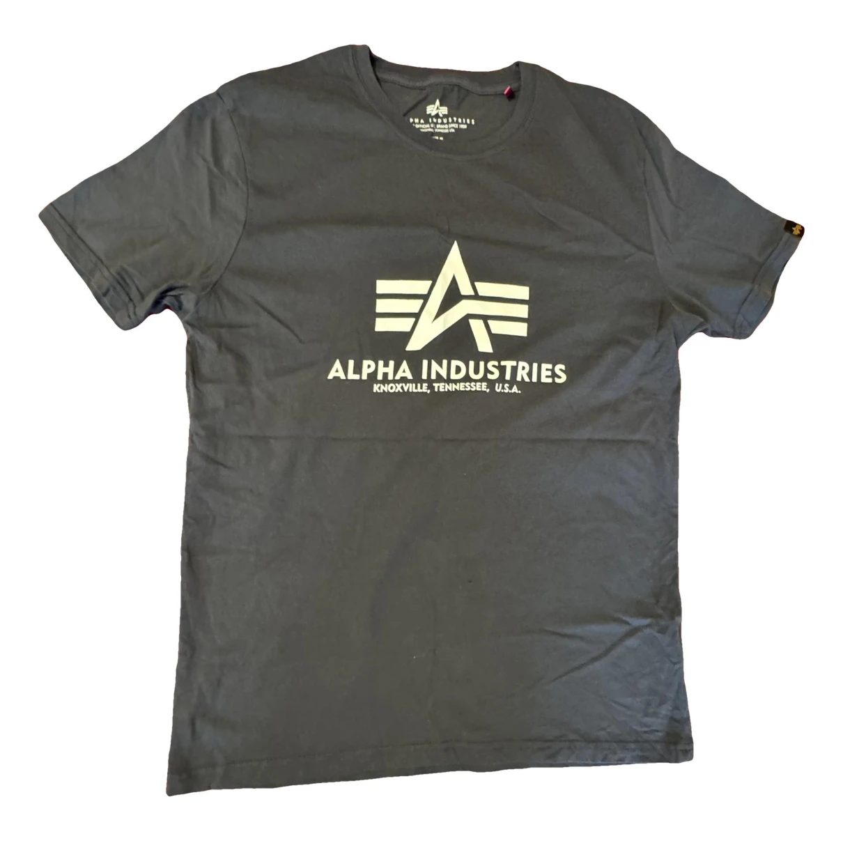 Pre-owned Alpha Industries T-shirt In Black