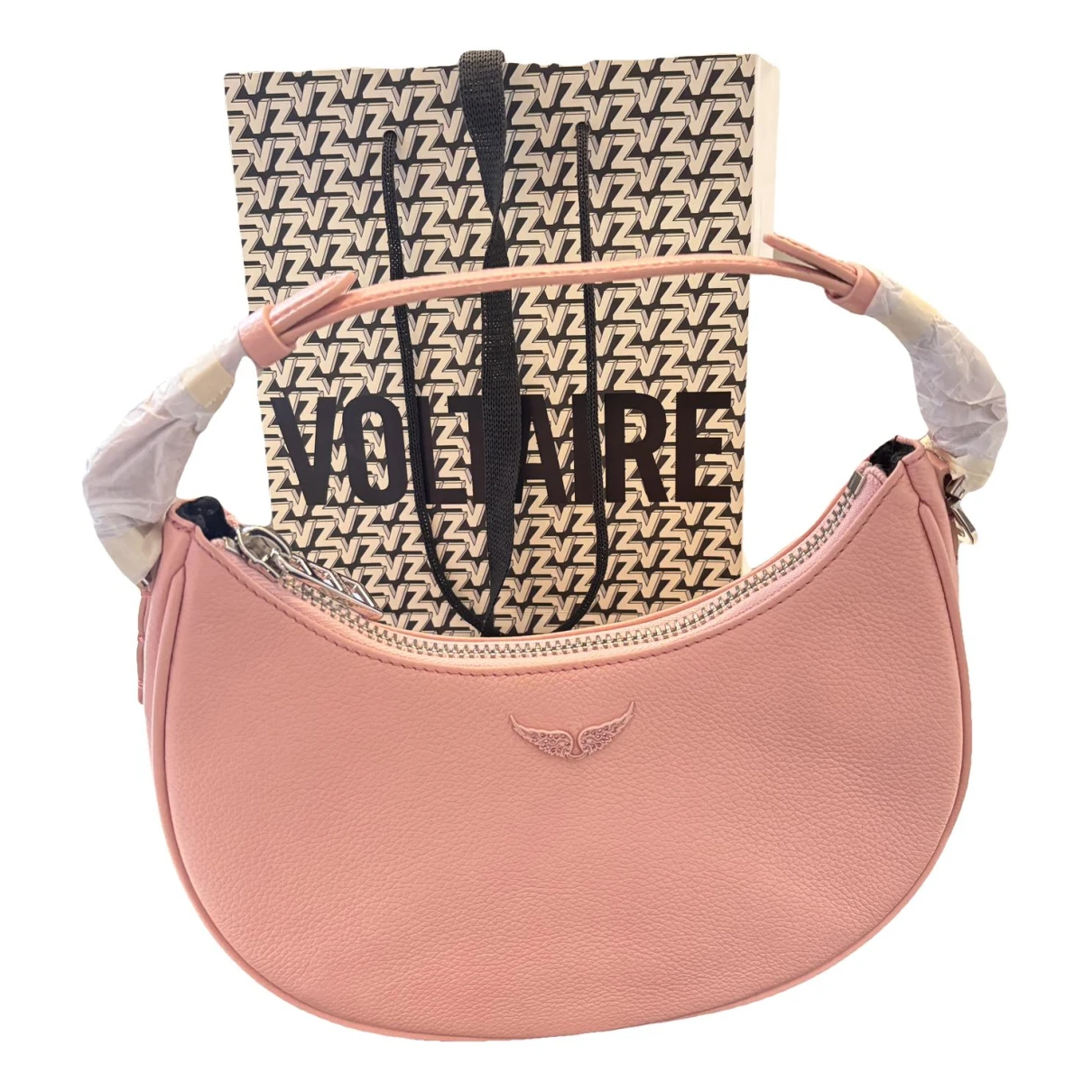 Pre-owned Zadig & Voltaire Leather Handbag In Pink