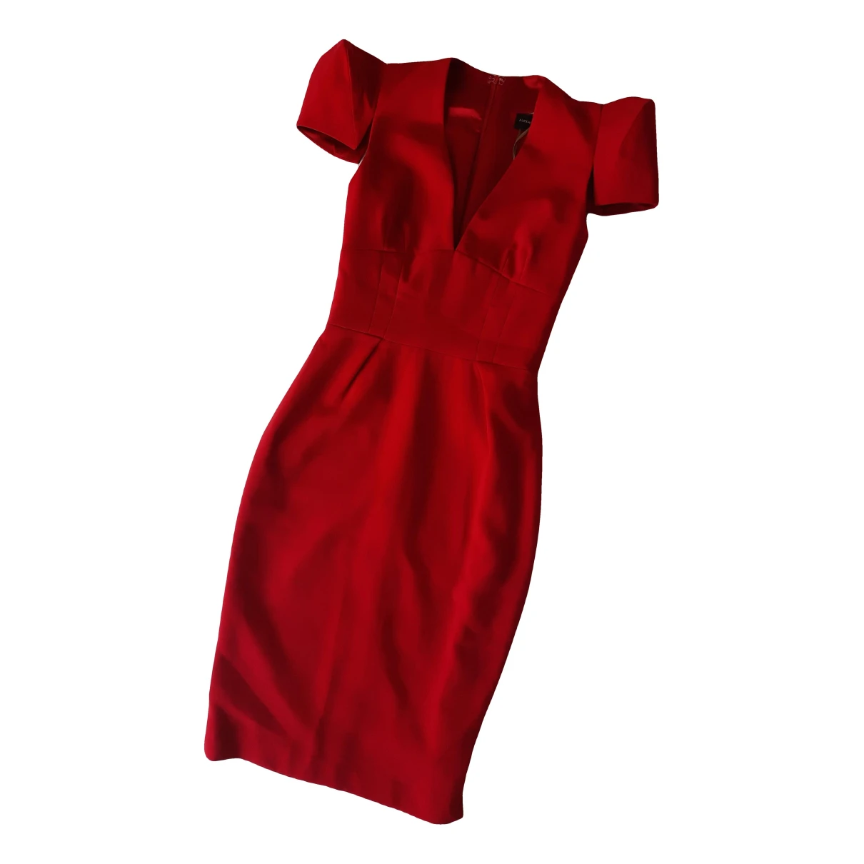 Pre-owned Alexandre Vauthier Mid-length Dress In Red