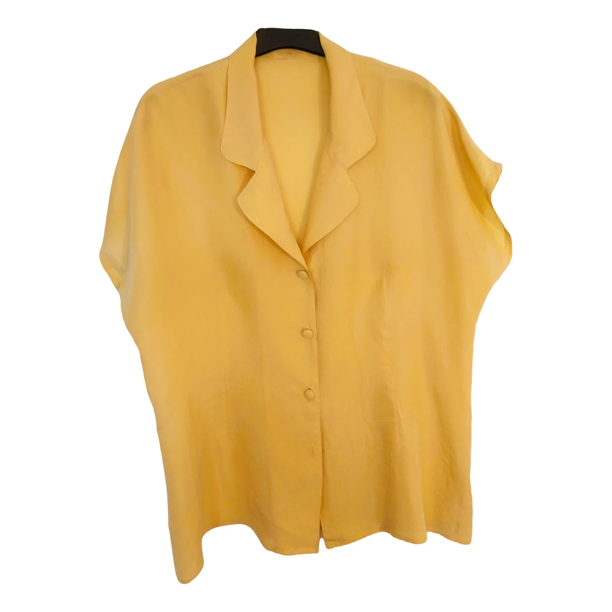 Pre-owned Burberry Silk Shirt In Yellow