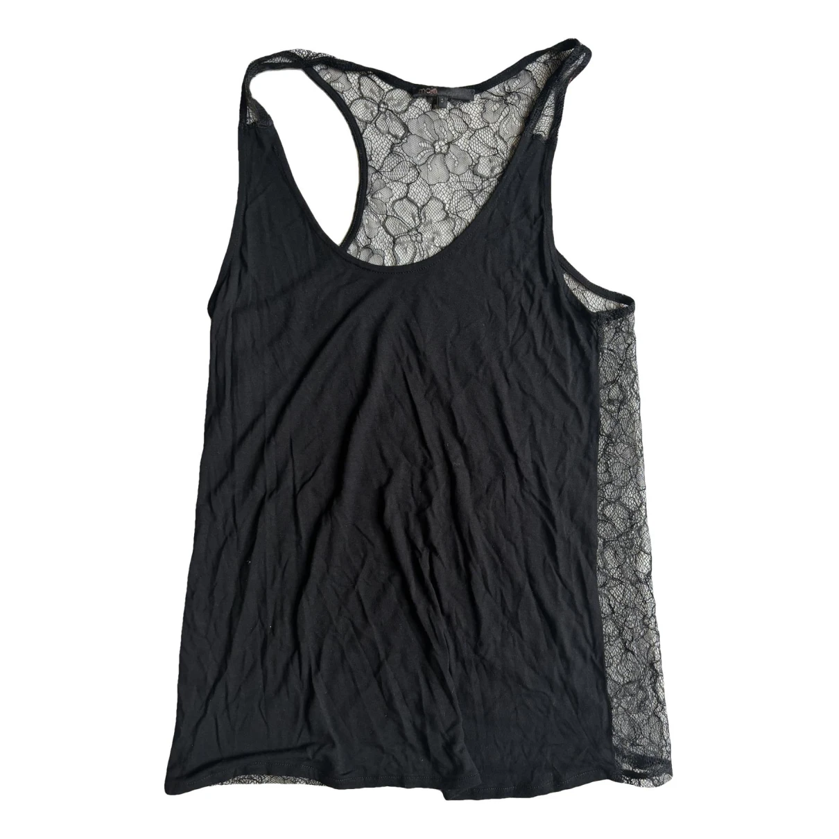 Pre-owned Maje Lace Shirt In Black