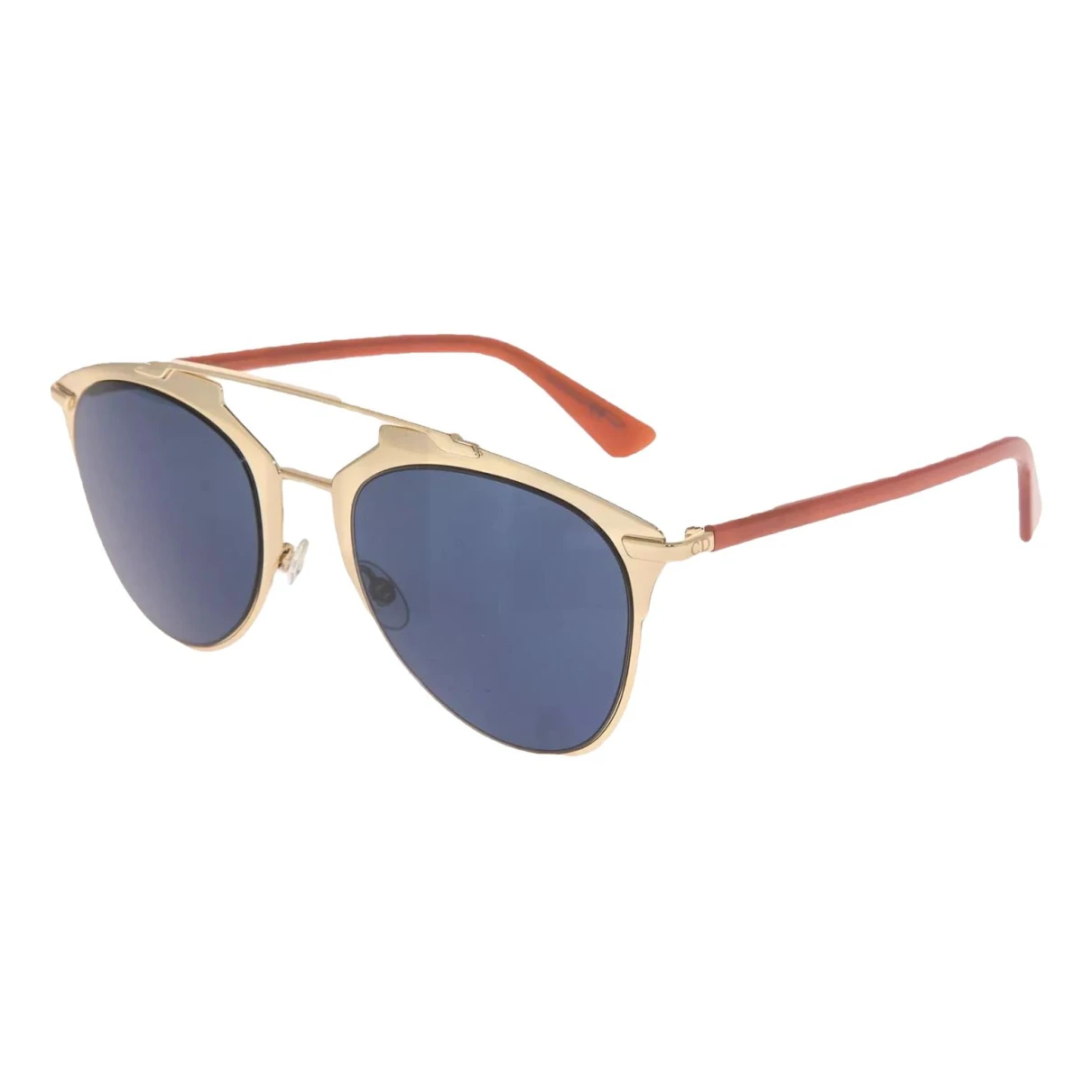 Pre-owned Dior Reflected Aviator Sunglasses In Gold