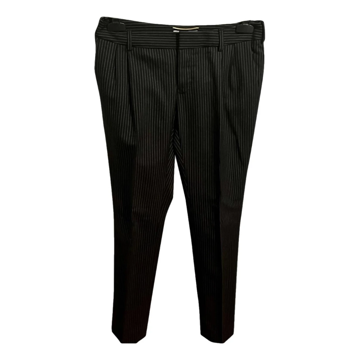 Pre-owned Saint Laurent Wool Trousers In Other