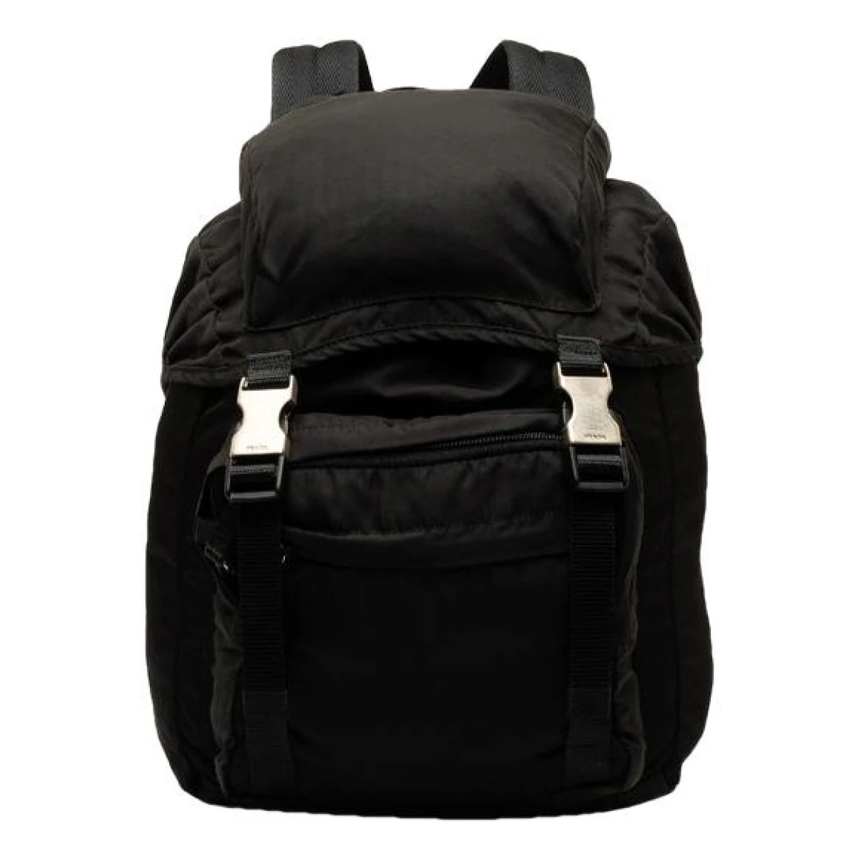 Pre-owned Prada Cloth Backpack In Black
