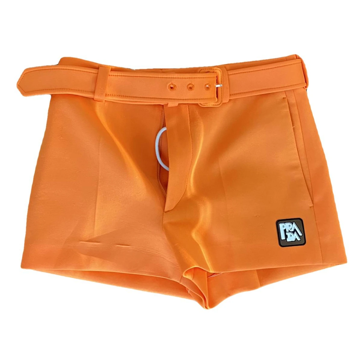 Pre-owned Prada Shorts In Orange