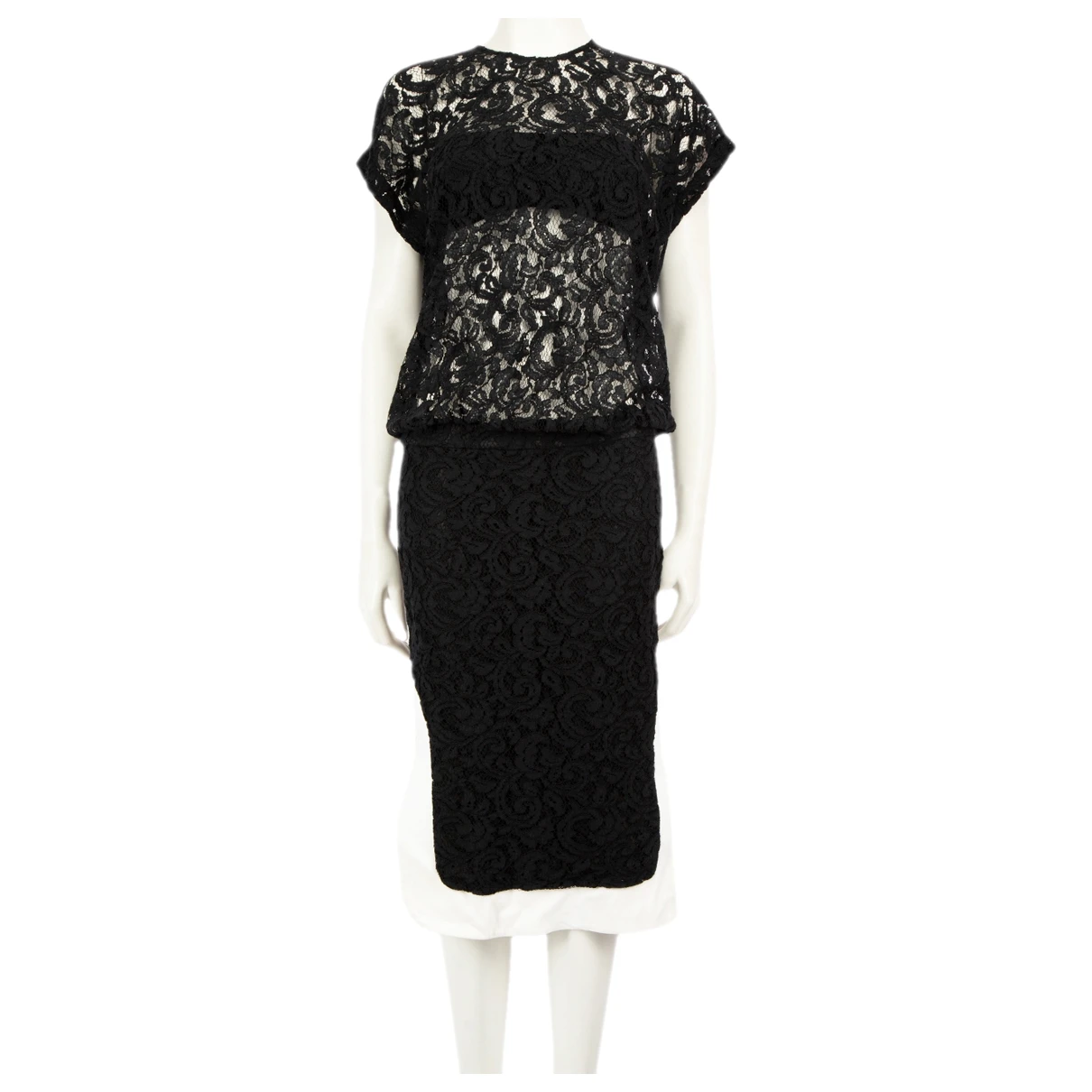 Pre-owned N°21 Lace Mid-length Dress In Black
