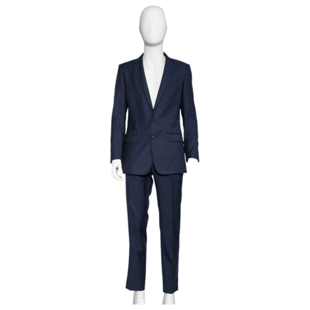 Pre-owned Dolce & Gabbana Wool Suit In Navy