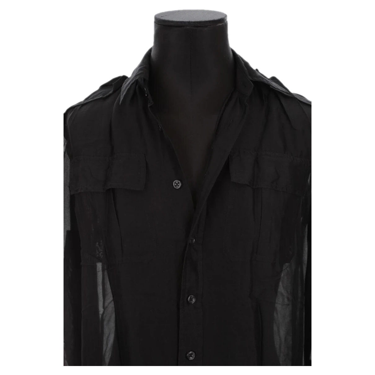 Pre-owned Ralph Lauren Silk Shirt In Black