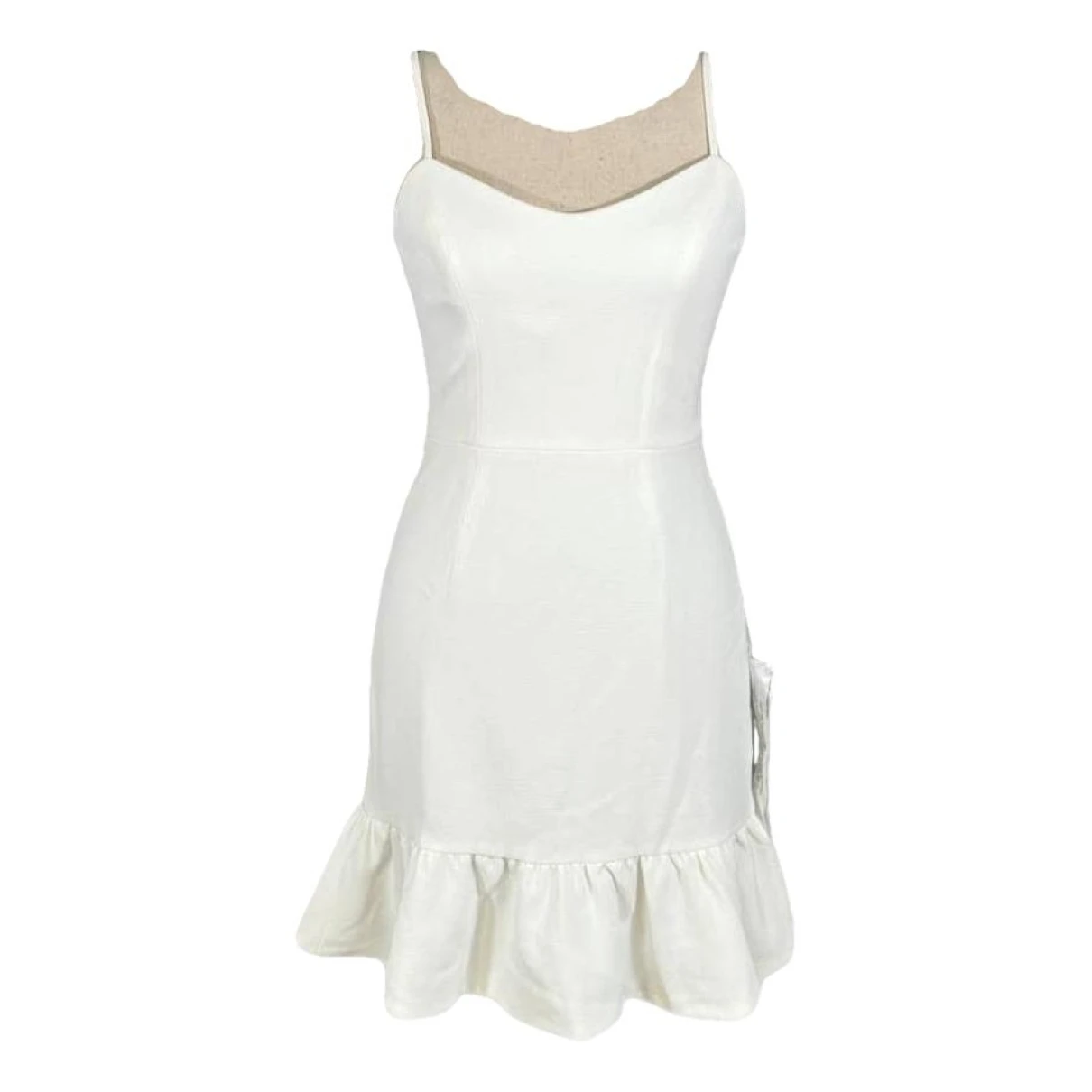 Pre-owned Dress The Population Mini Dress In White