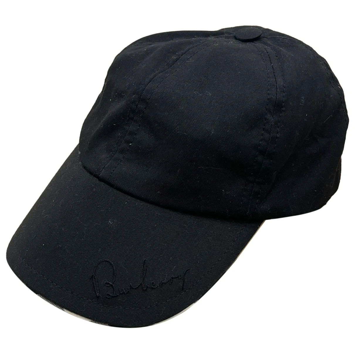 Pre-owned Burberry Cap In Black