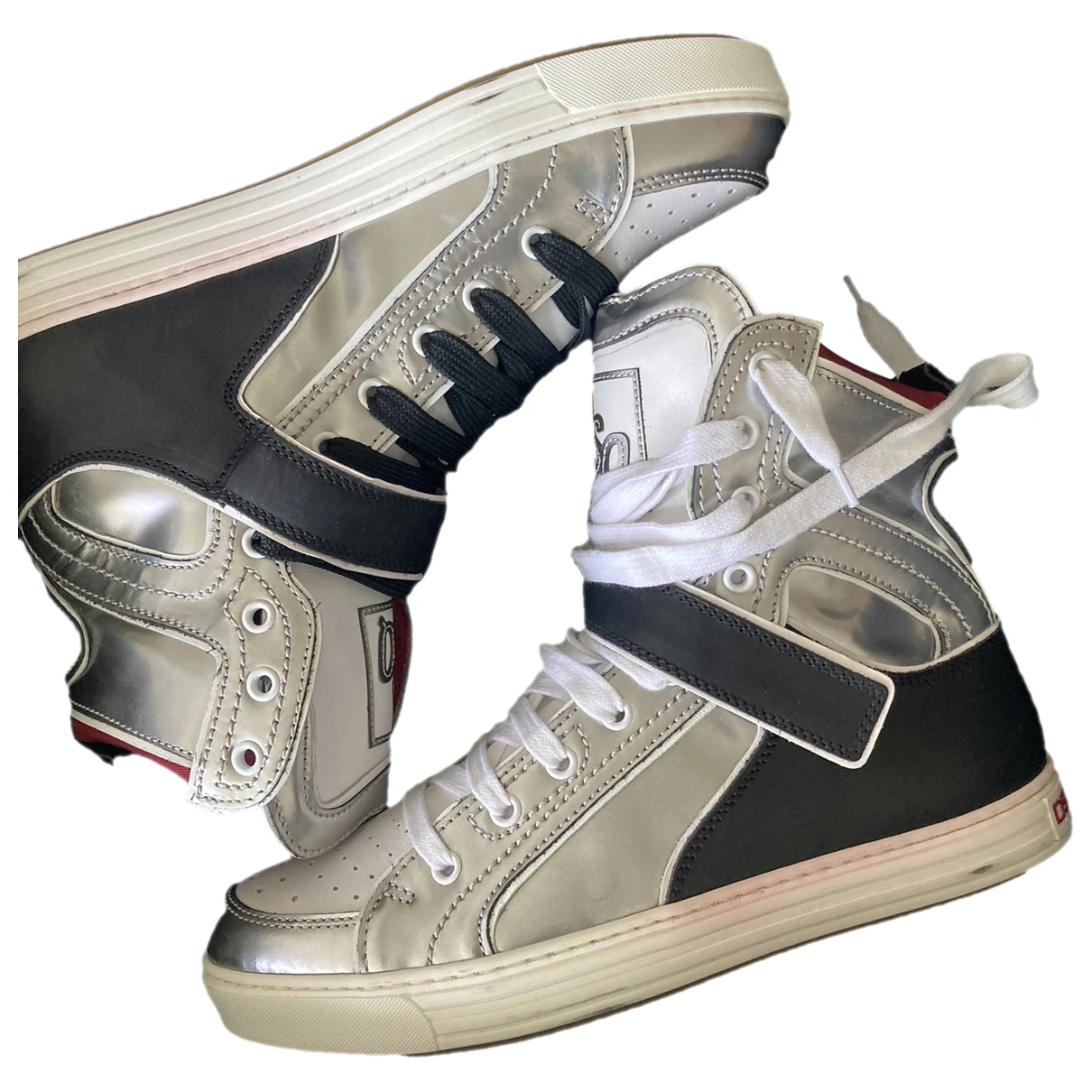 Pre-owned Dsquared2 Leather High Trainers In Other