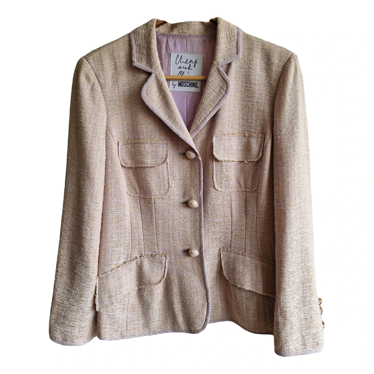 Pre-owned Moschino Cheap And Chic Blazer In Beige