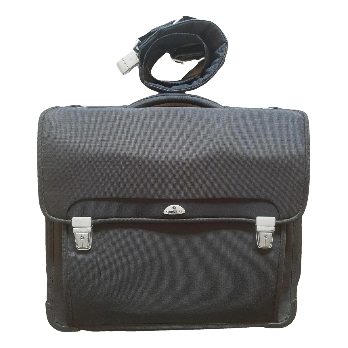 Pre-owned Samsonite Cloth Travel Bag In Black