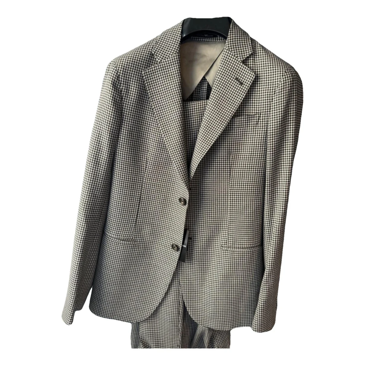 Pre-owned Emporio Armani Wool Suit In Black